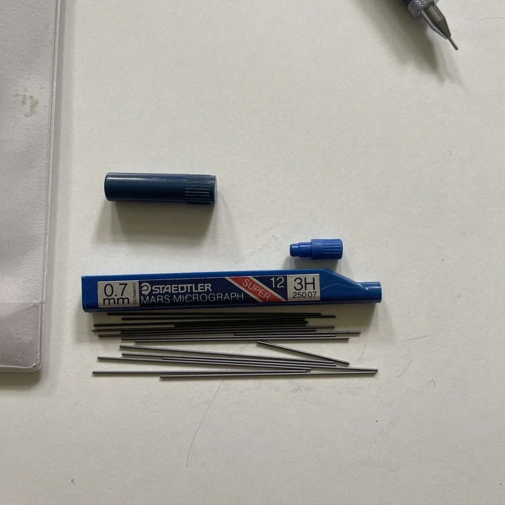 .5mm Staedtler Drafting‎ Pencil 925 03 Assembled in Japan Black w/ Gold Band